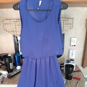 Blue casual dress